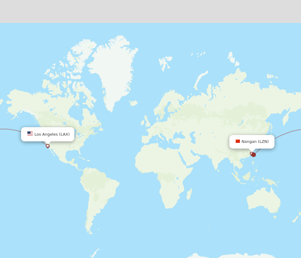 LZN-LAX flight routes