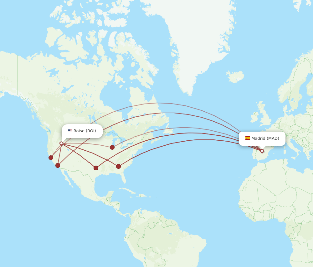 MAD-BOI flight routes