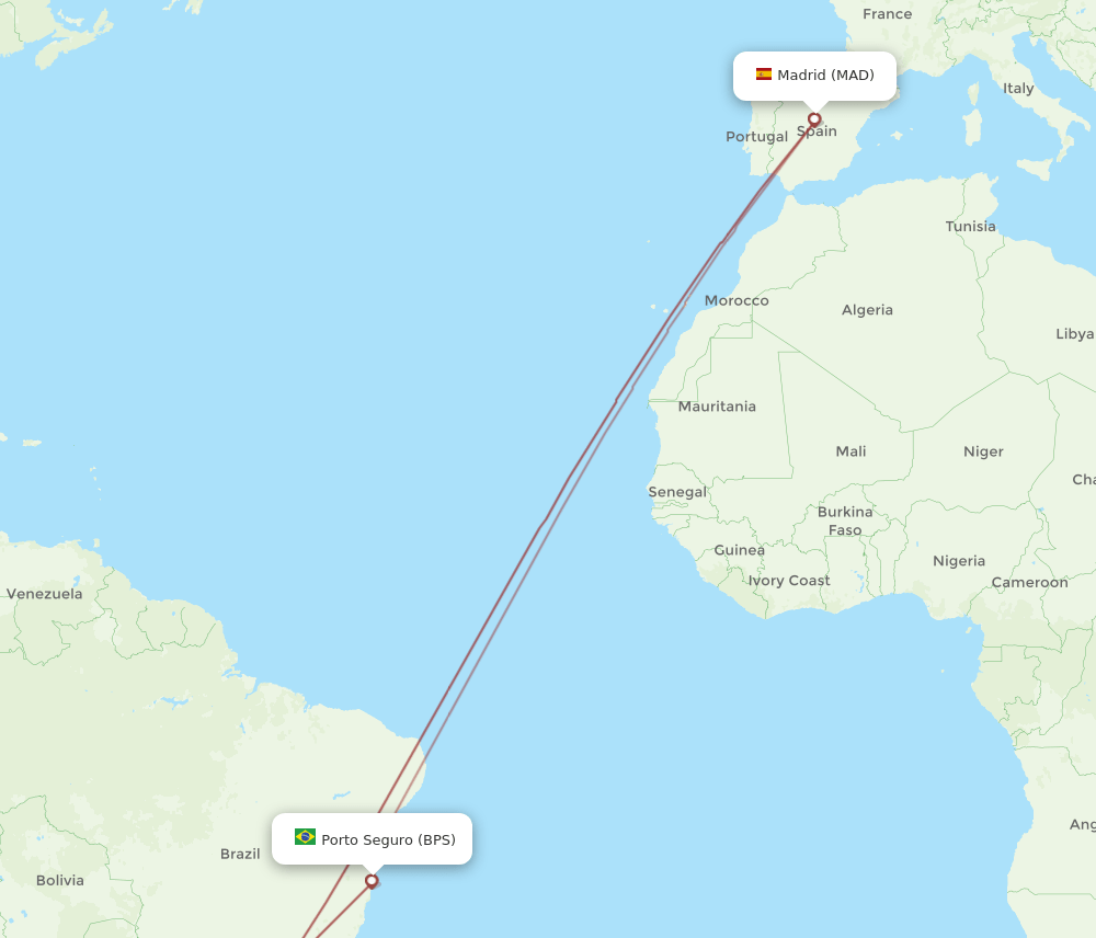 MAD-BPS flight routes