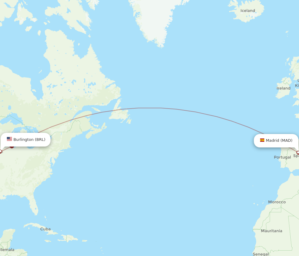 MAD-BRL flight routes