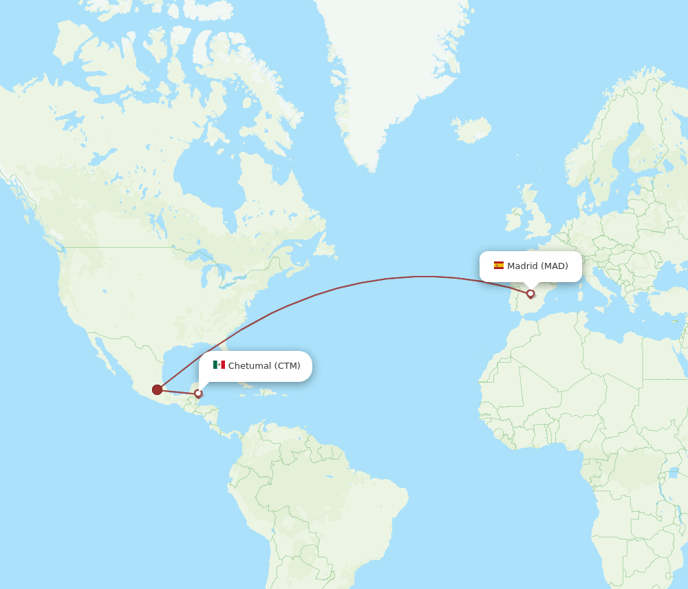 MAD-CTM flight routes