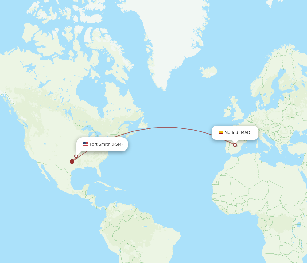 MAD-FSM flight routes