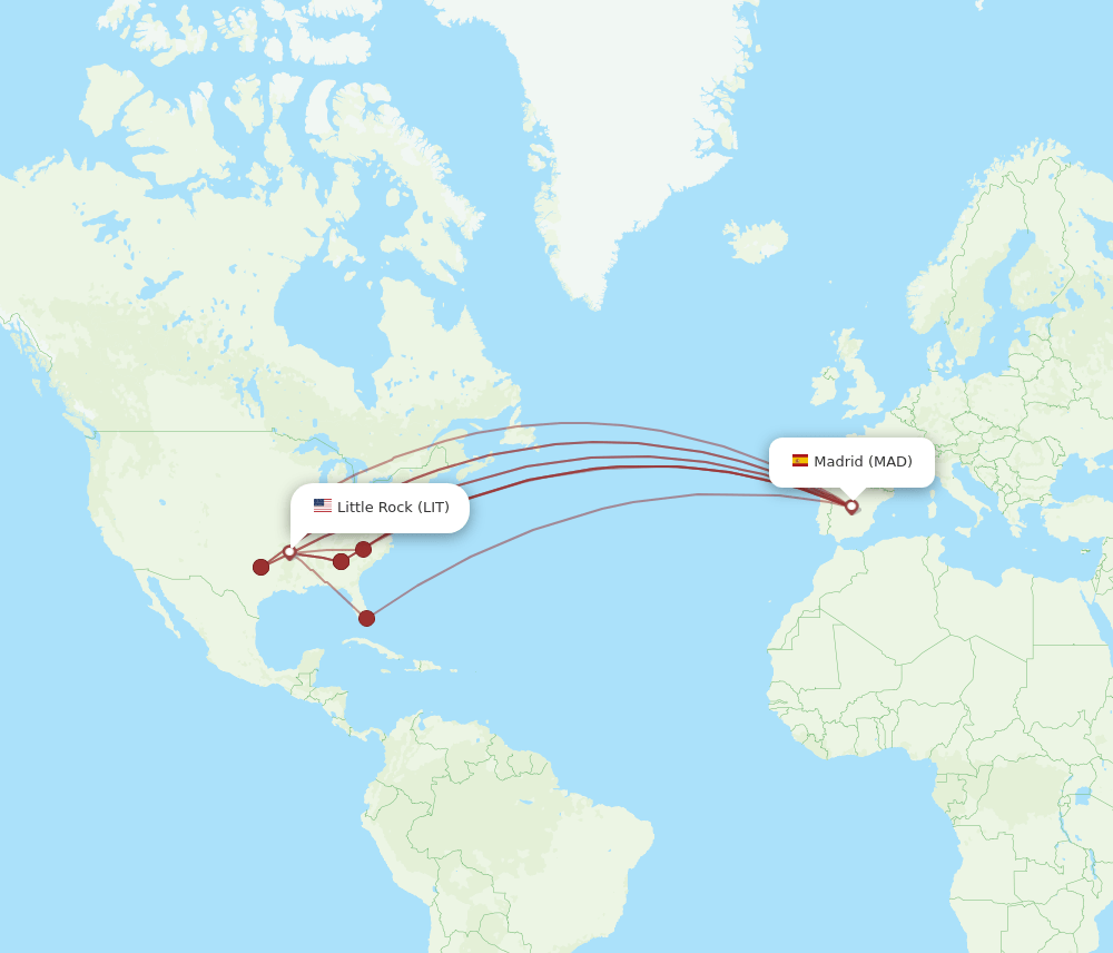MAD-LIT flight routes