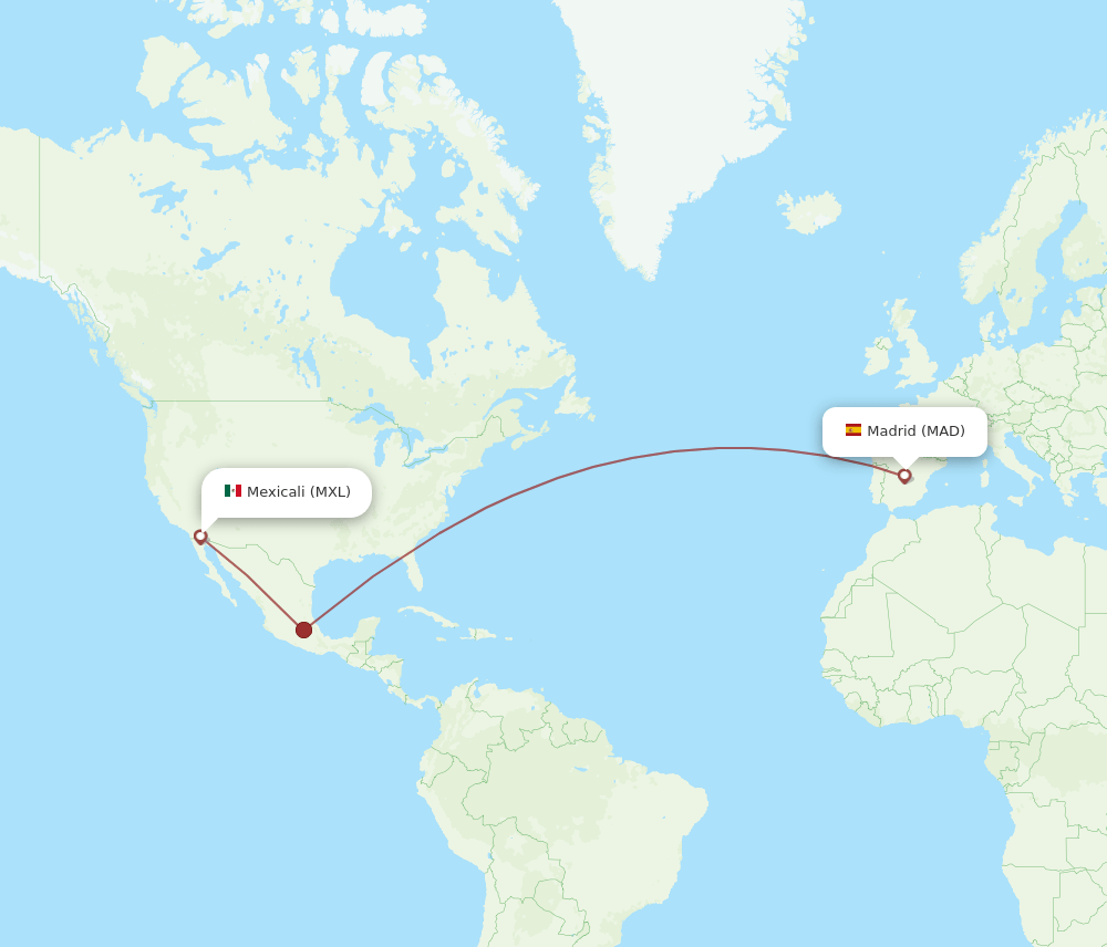 MAD-MXL flight routes