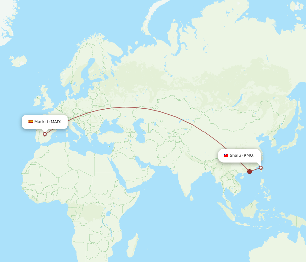 MAD-RMQ flight routes