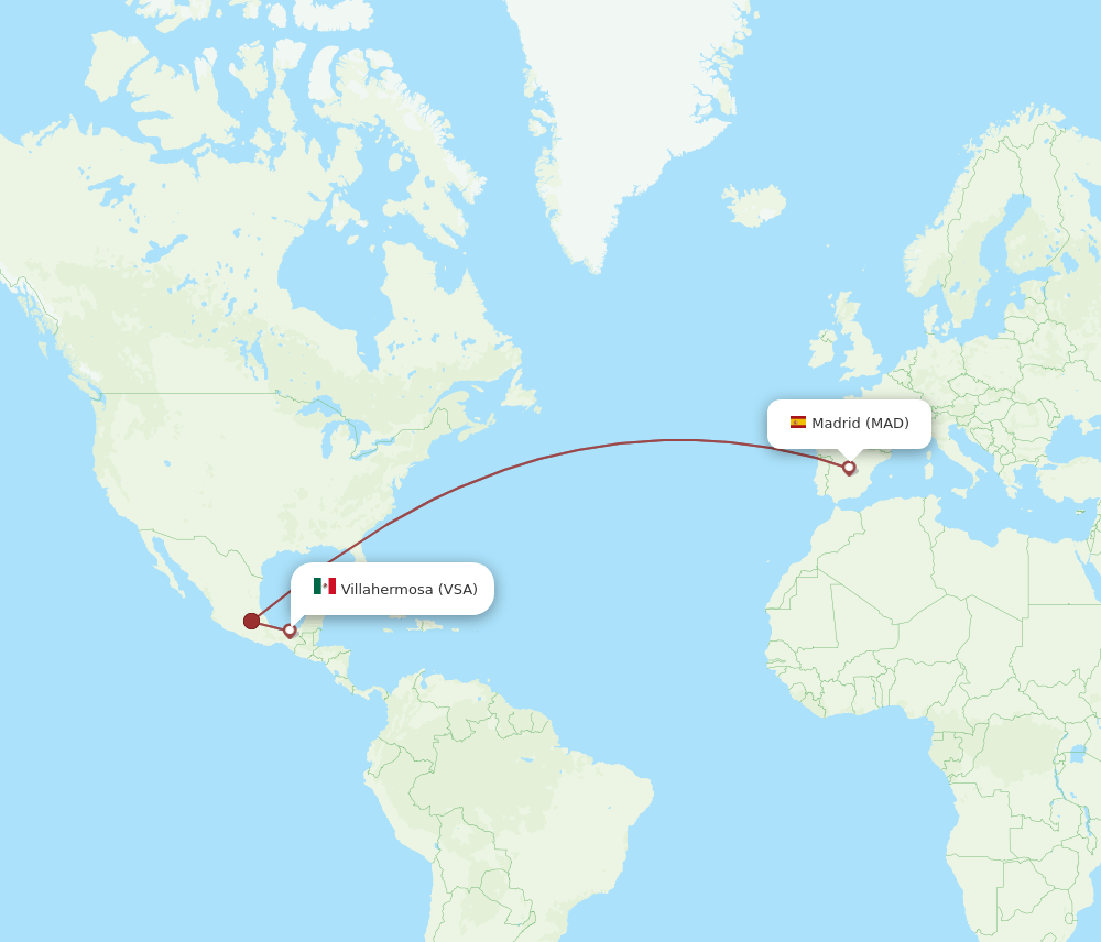 MAD-VSA flight routes