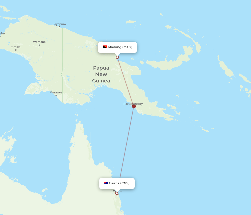 MAG-CNS flight routes