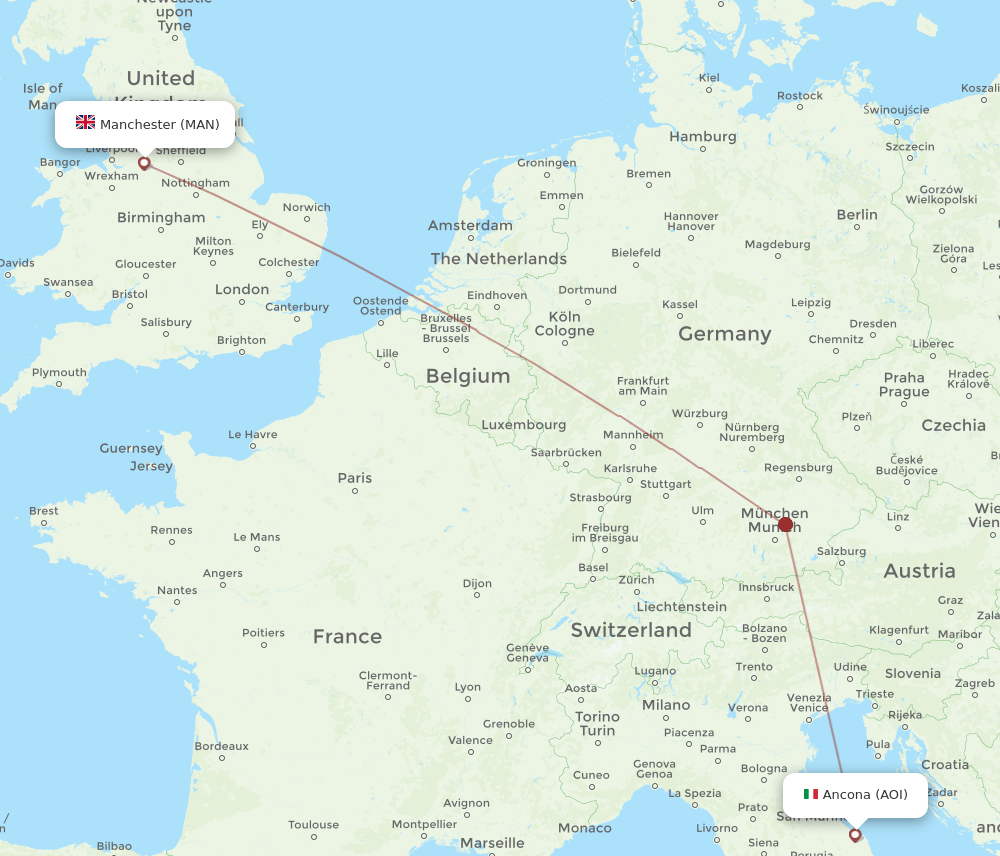 MAN-AOI flight routes