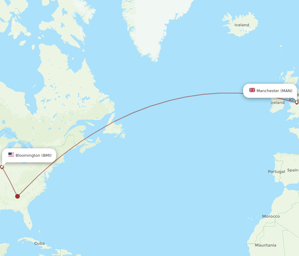 MAN-BMI flight routes