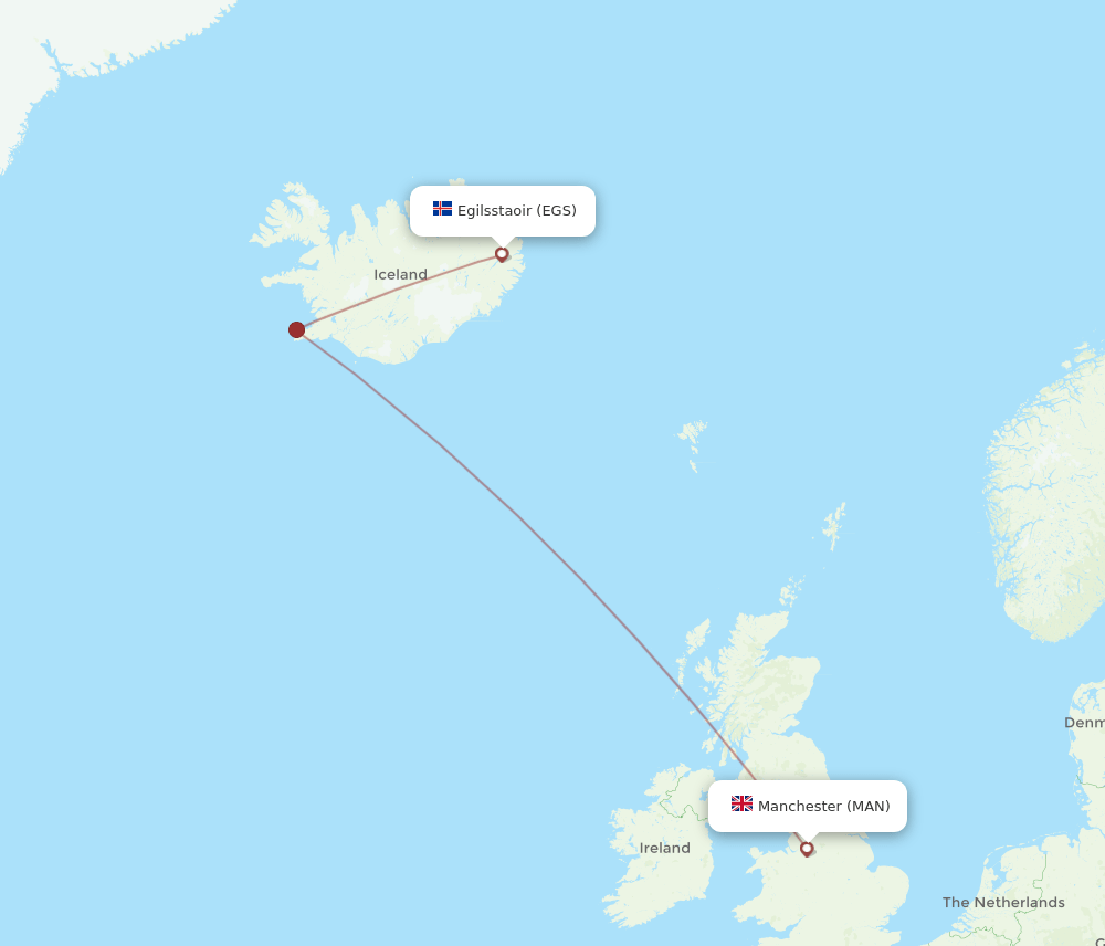 MAN-EGS flight routes