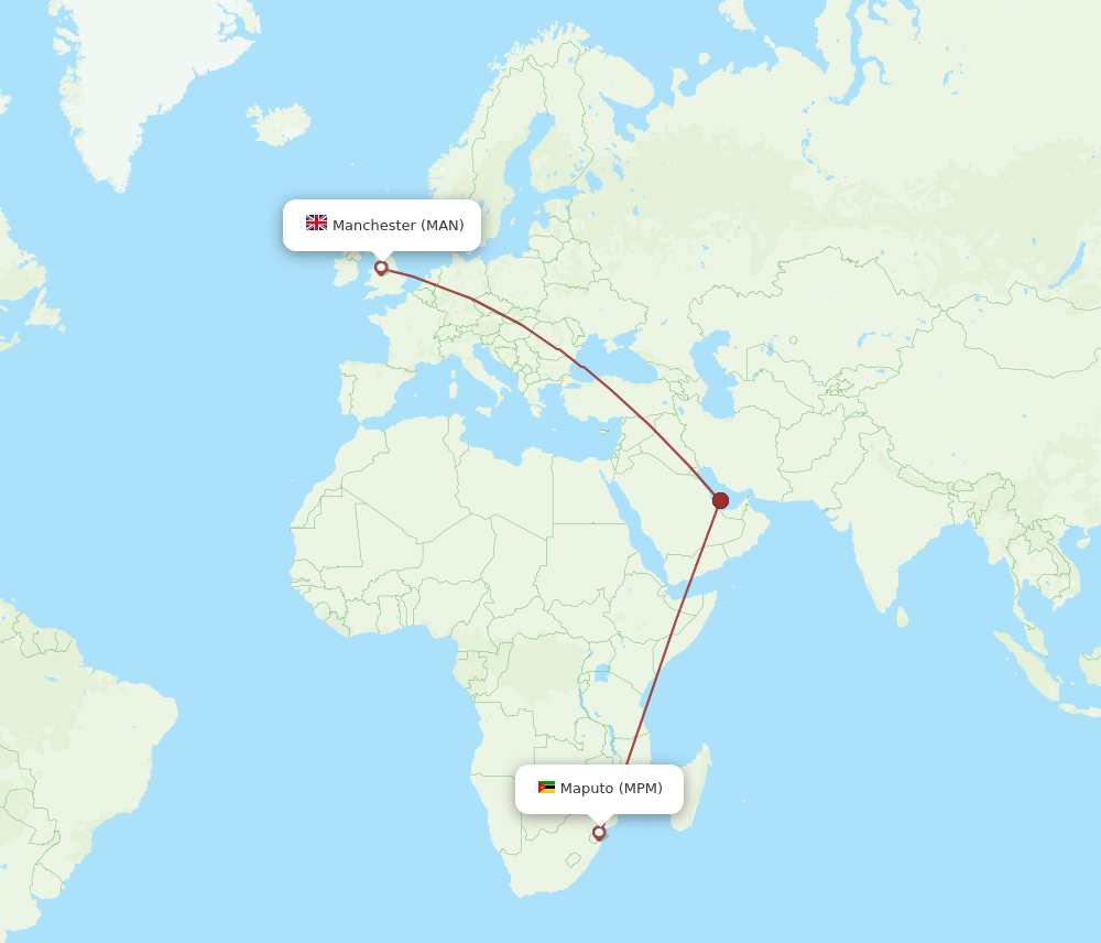 MAN-MPM flight routes
