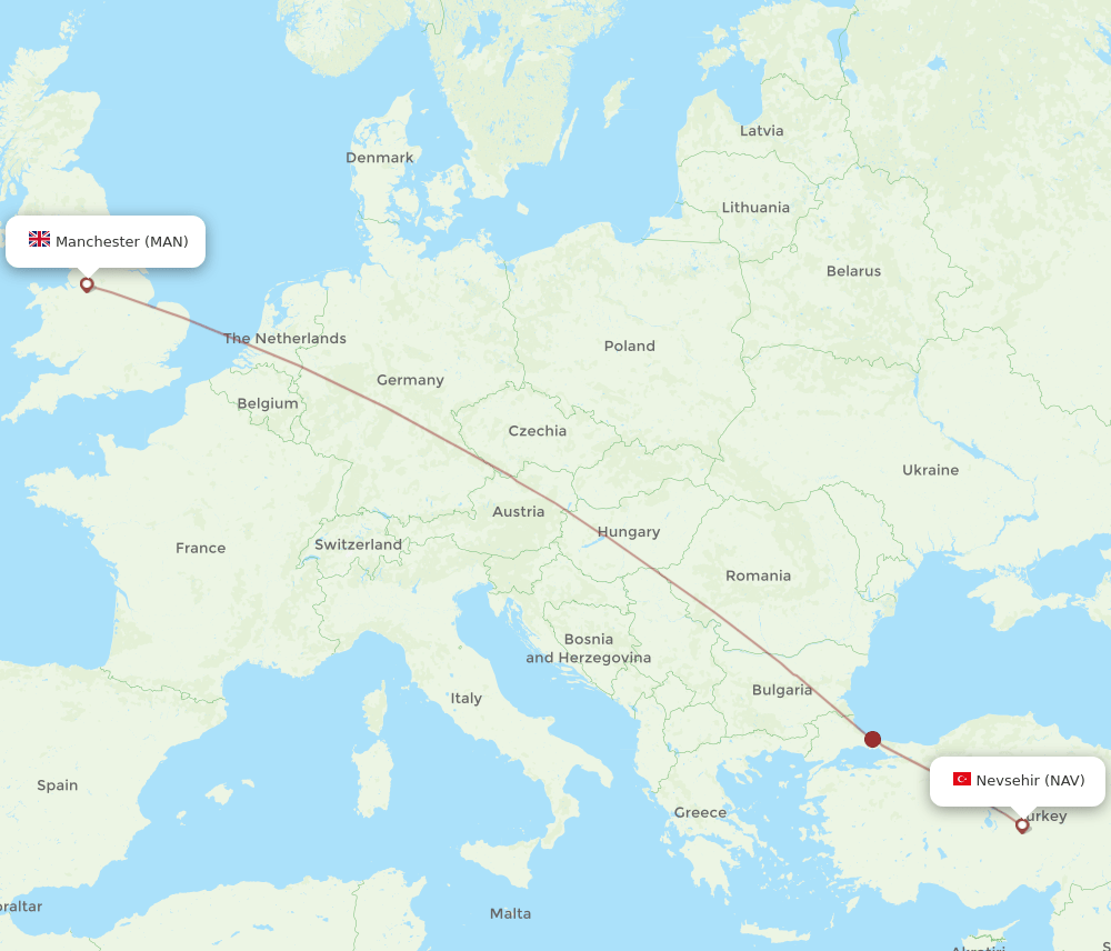 MAN-NAV flight routes