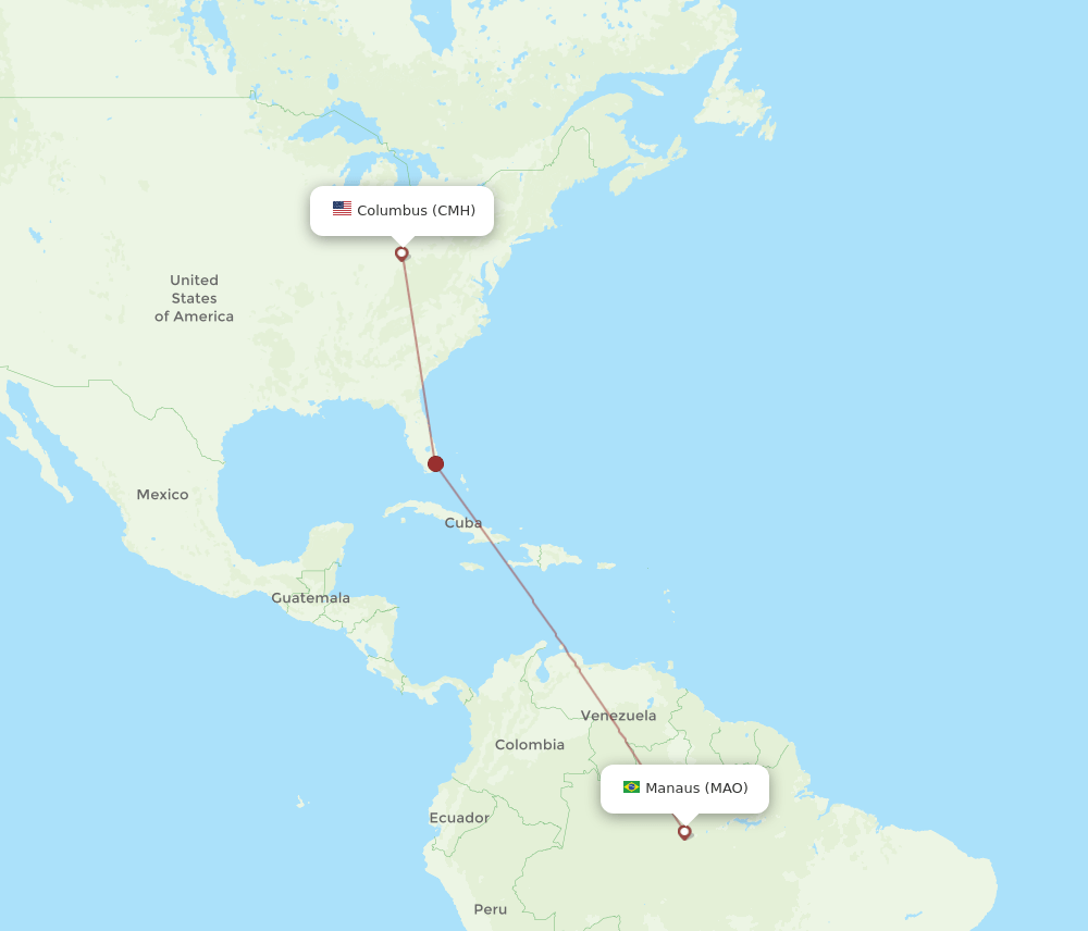 MAO-CMH flight routes