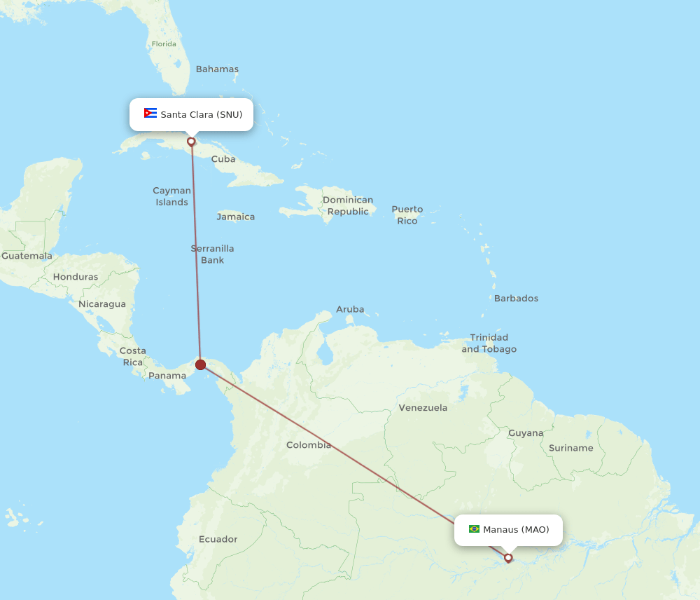 MAO-SNU flight routes