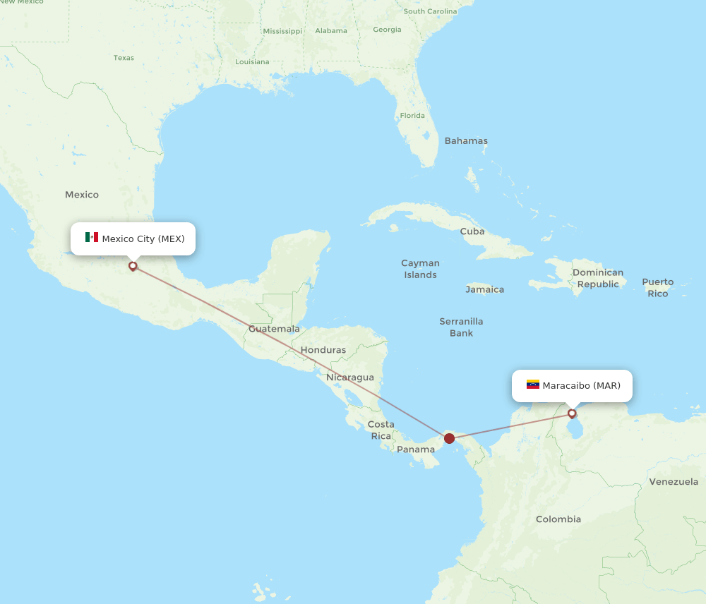 MAR-MEX flight routes