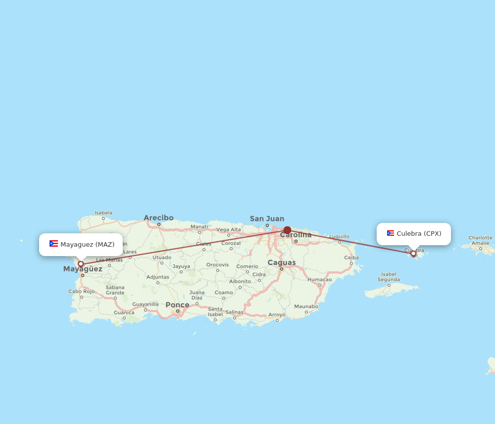 MAZ-CPX flight routes