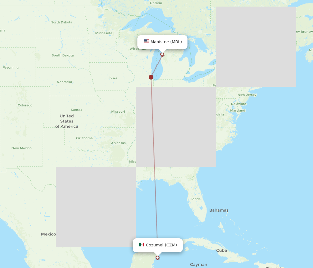 MBL-CZM flight routes