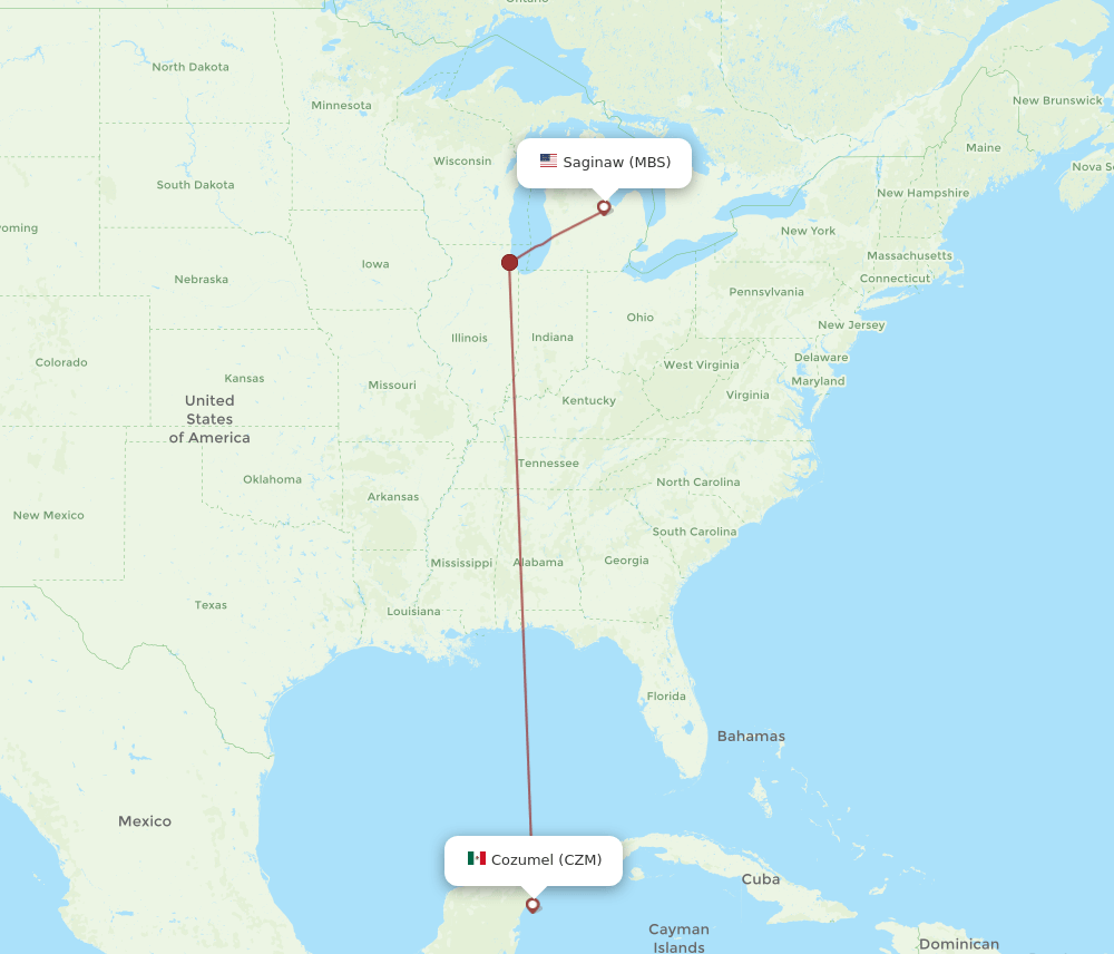 MBS-CZM flight routes