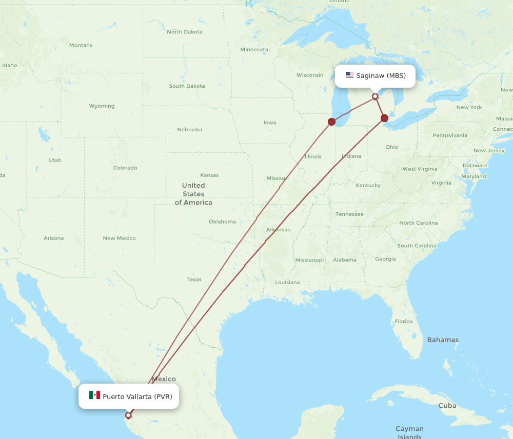 MBS-PVR flight routes