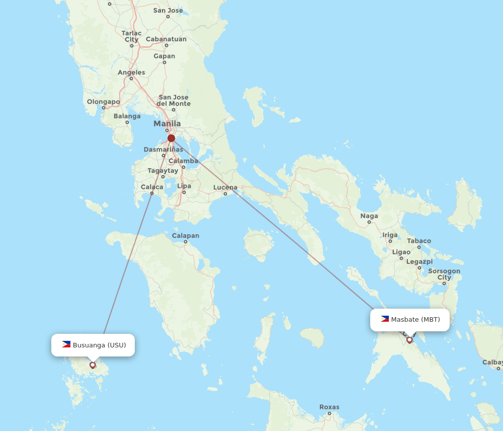 MBT-USU flight routes