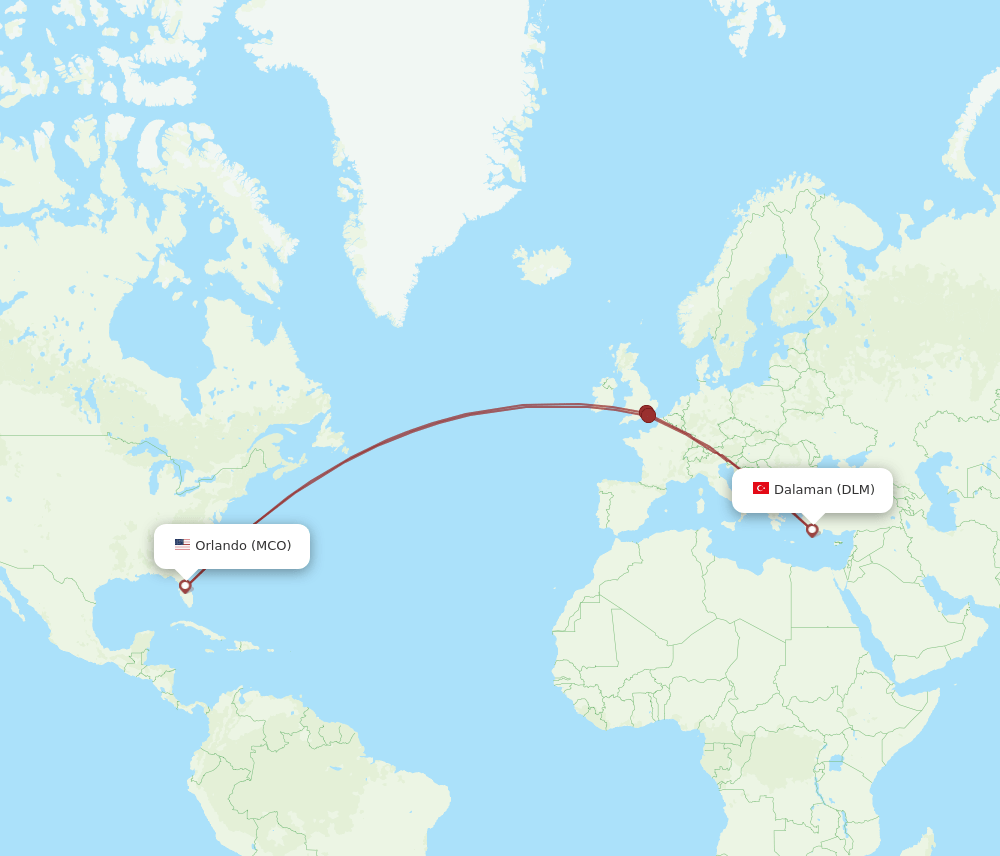 MCO-DLM flight routes