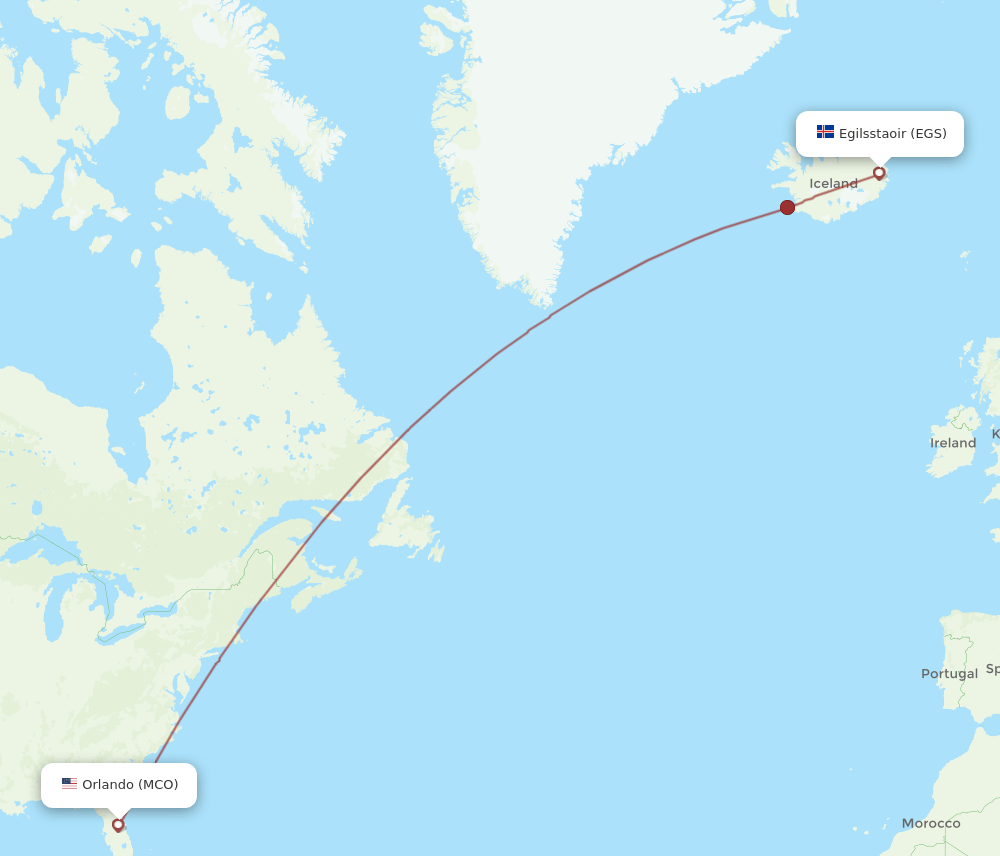 MCO-EGS flight routes