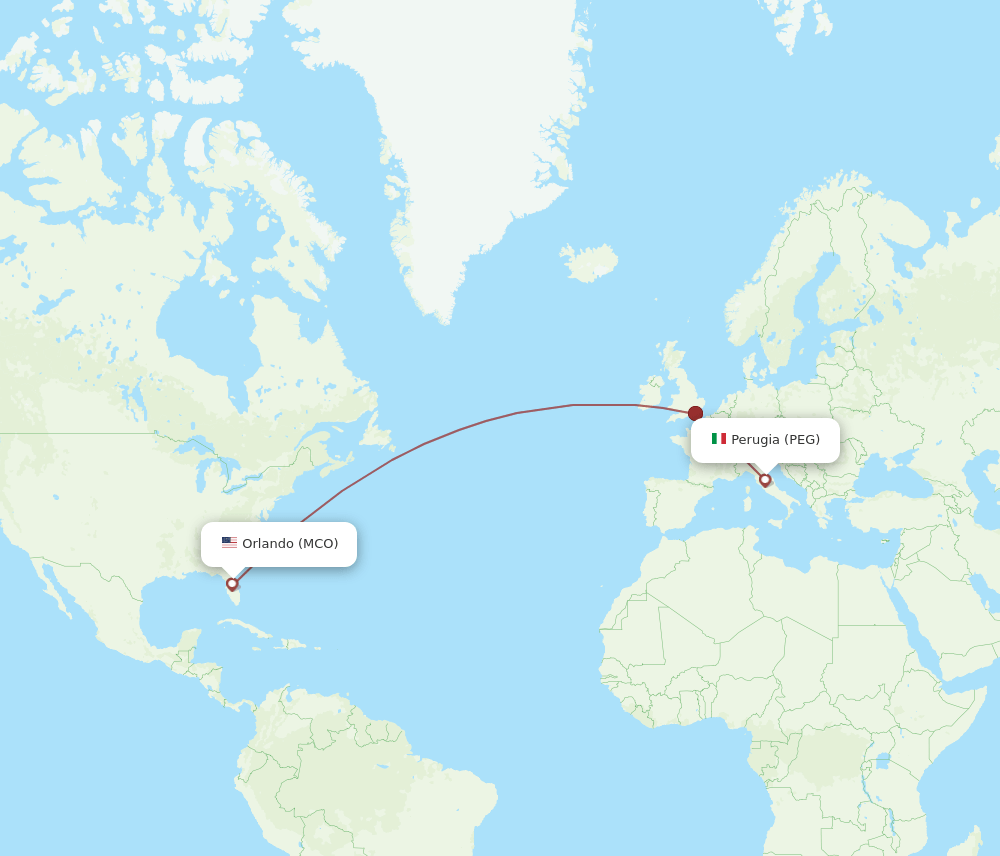 MCO-PEG flight routes