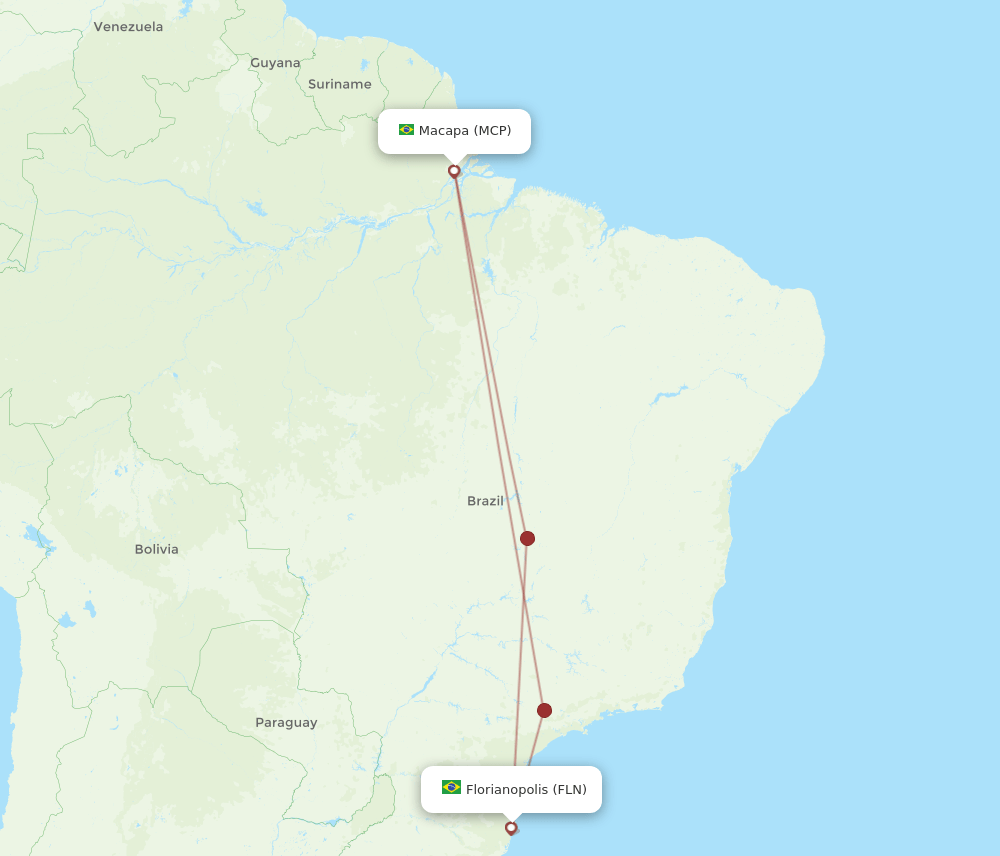 MCP-FLN flight routes