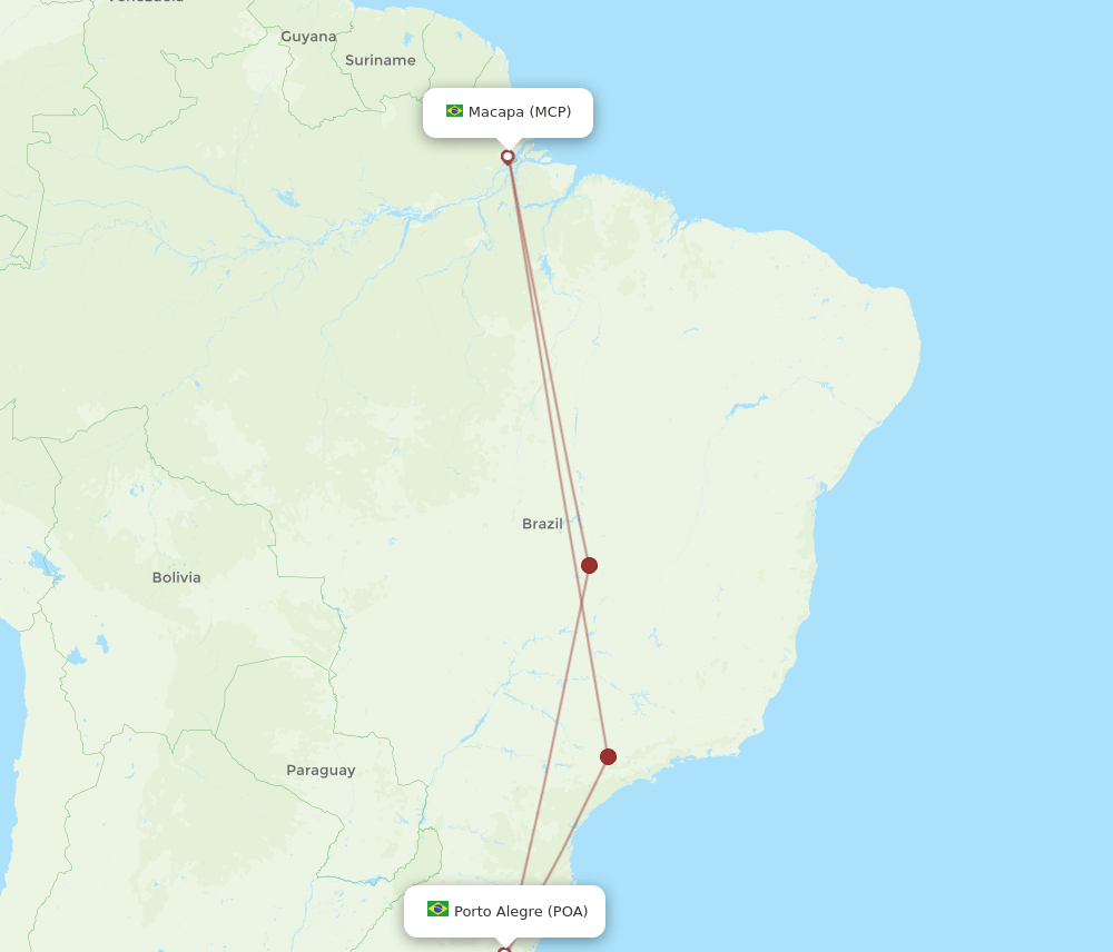 MCP-POA flight routes