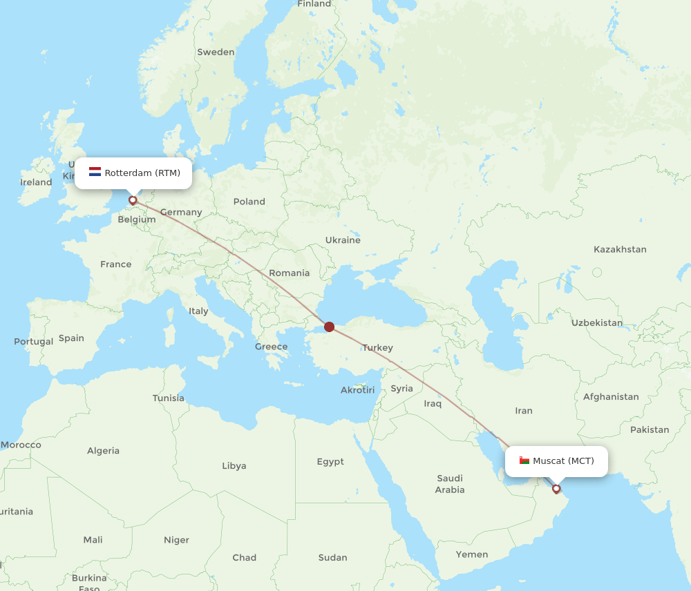 MCT-RTM flight routes