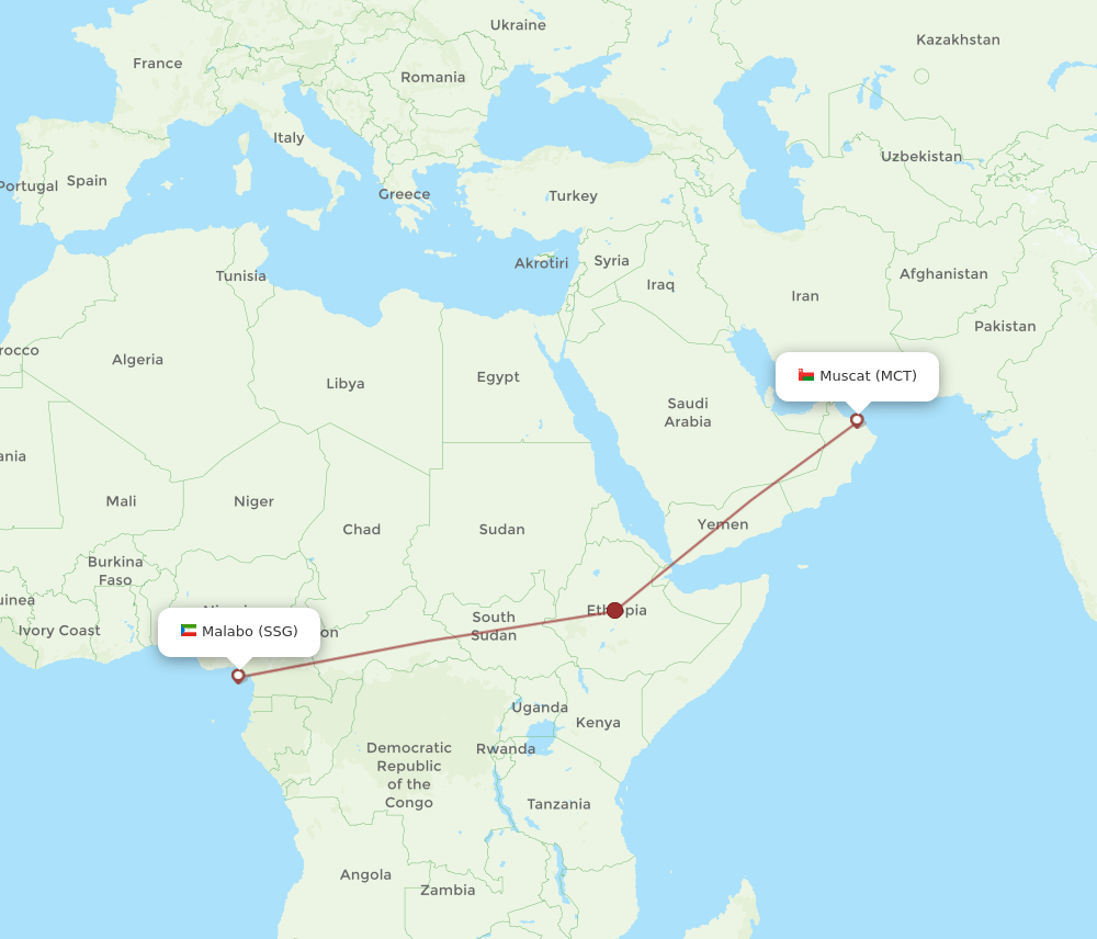 MCT-SSG flight routes