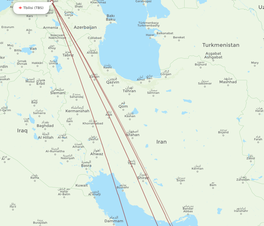 MCT-TBS flight routes