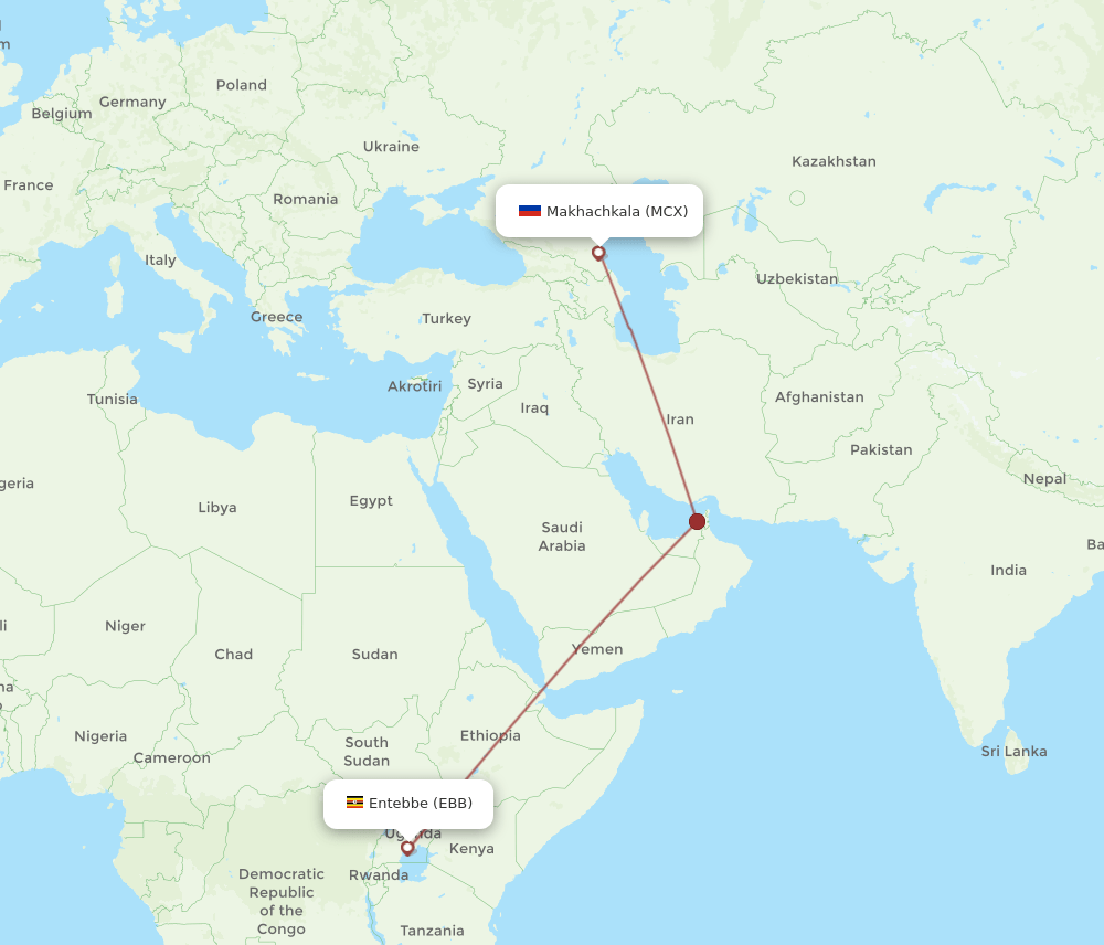MCX-EBB flight routes