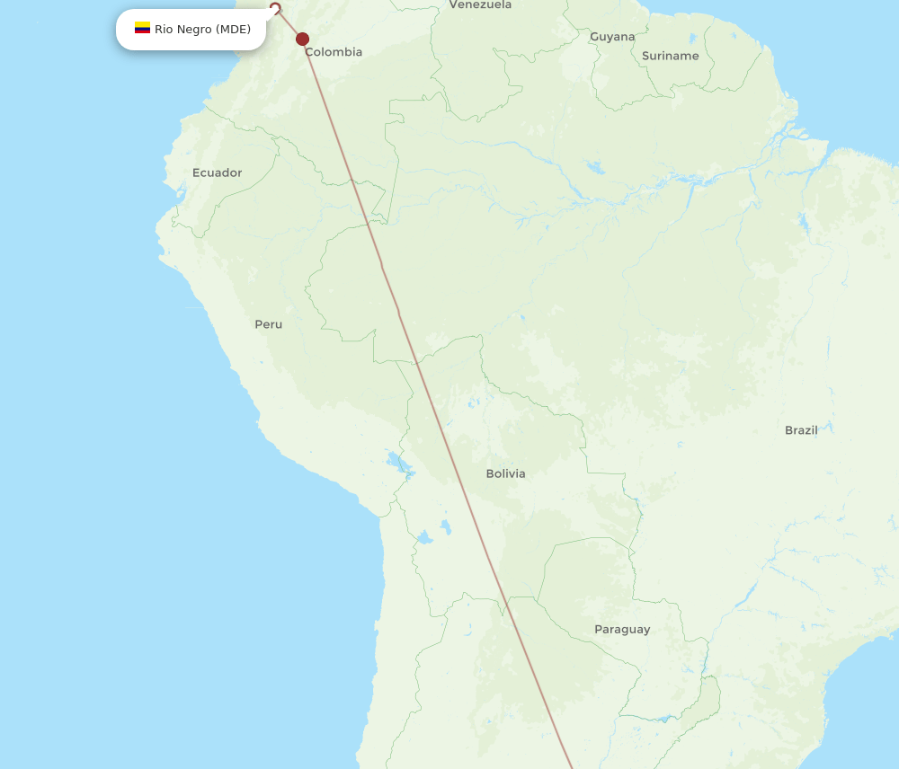 MDE-AEP flight routes