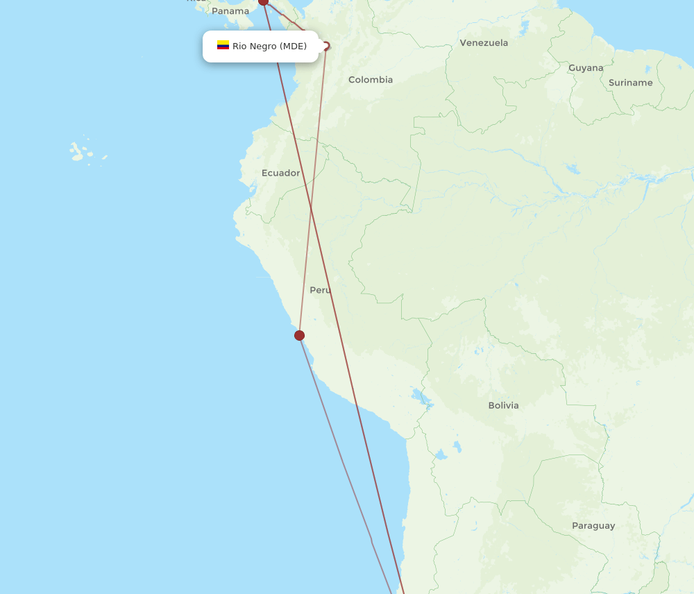 MDE-MDZ flight routes