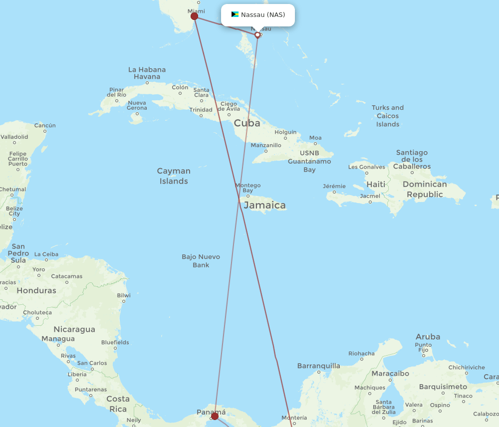 MDE-NAS flight routes