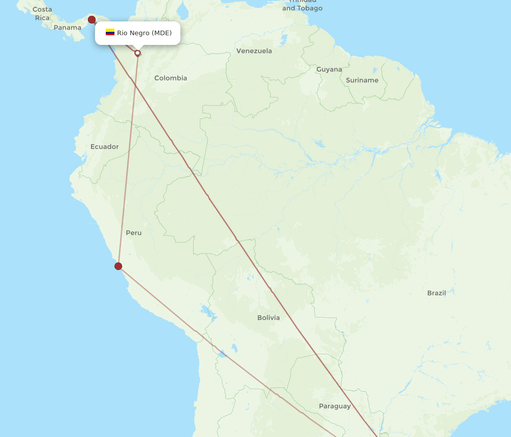 MDE to POA flights and routes map