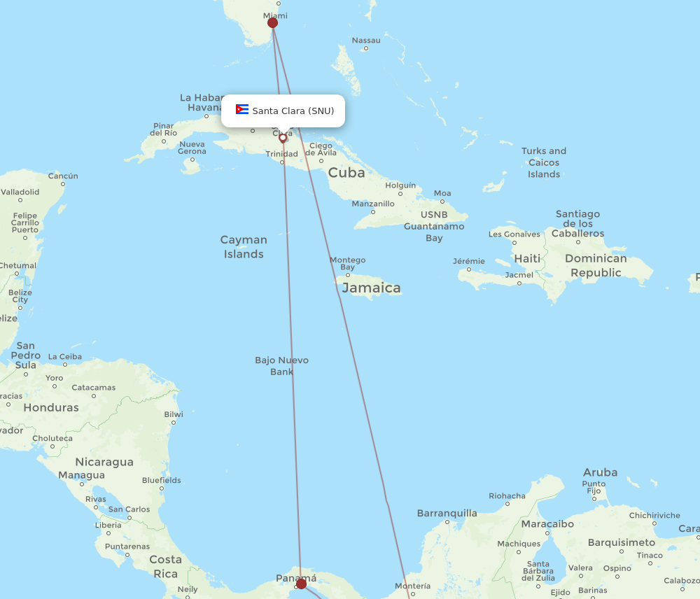 MDE-SNU flight routes