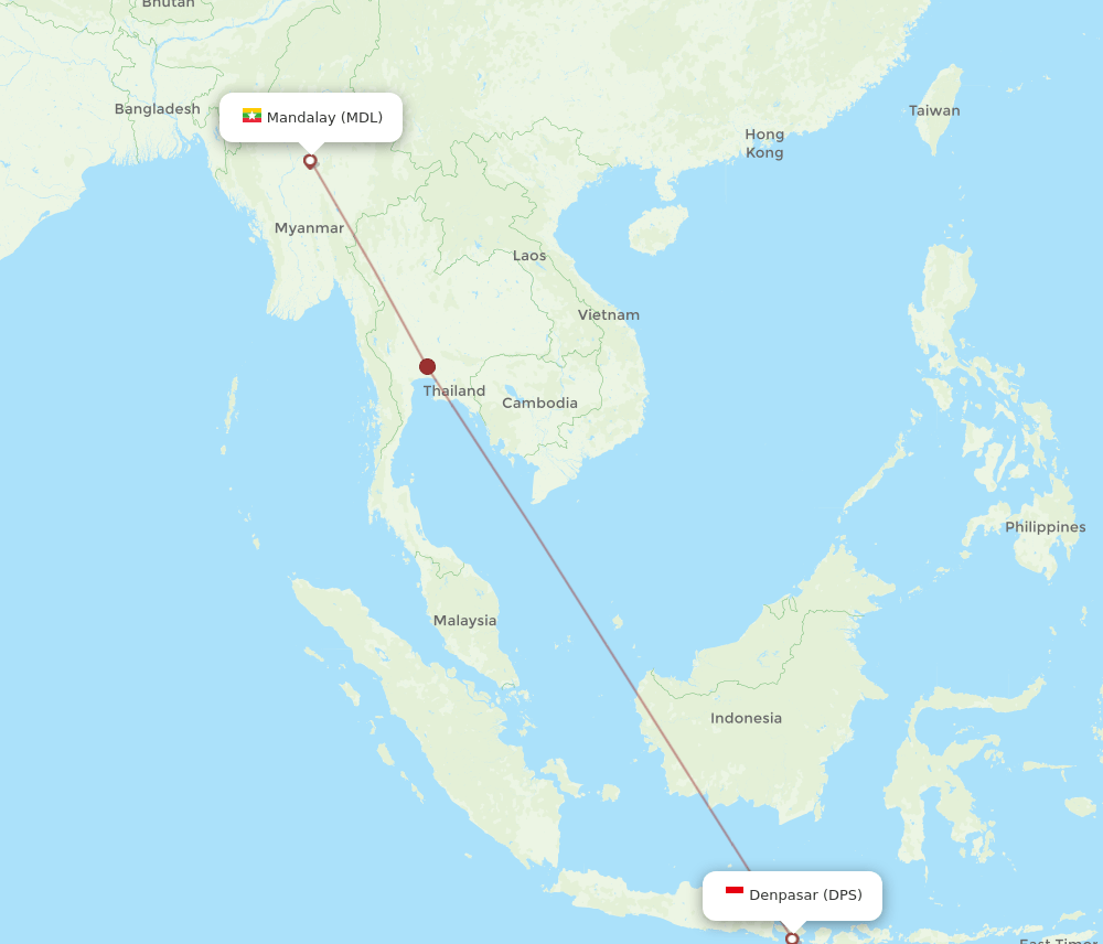 MDL-DPS flight routes