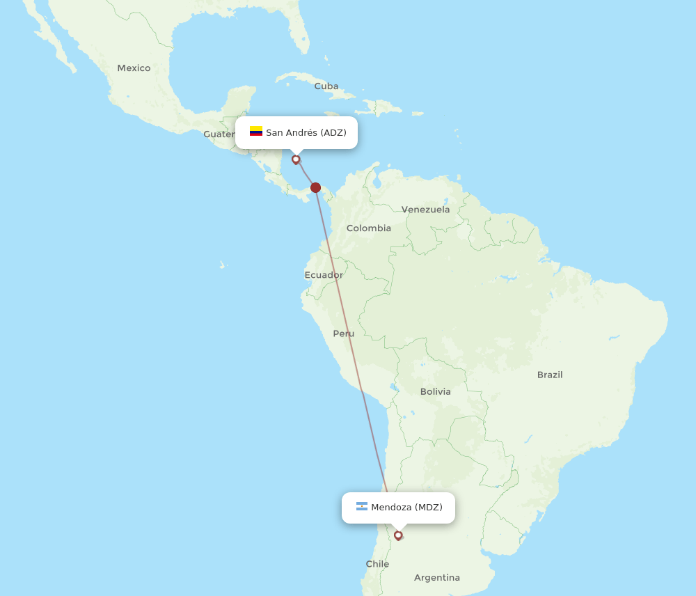 MDZ to ADZ flights and routes map