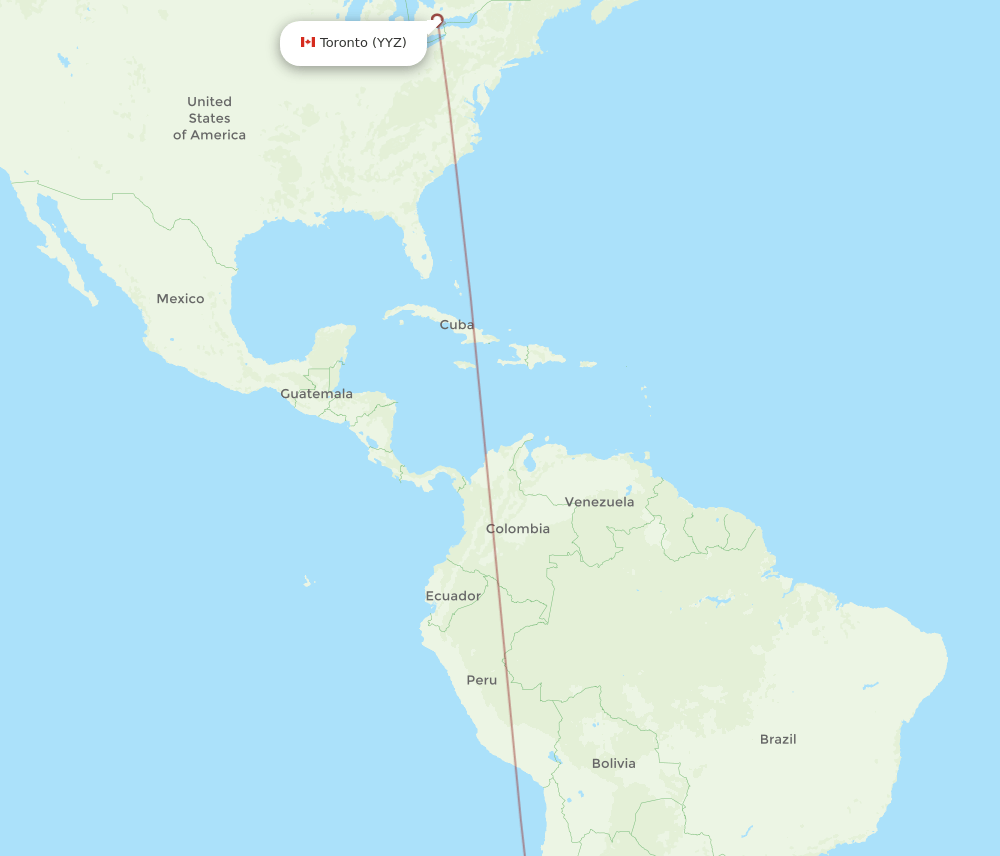 MDZ-YYZ flight routes