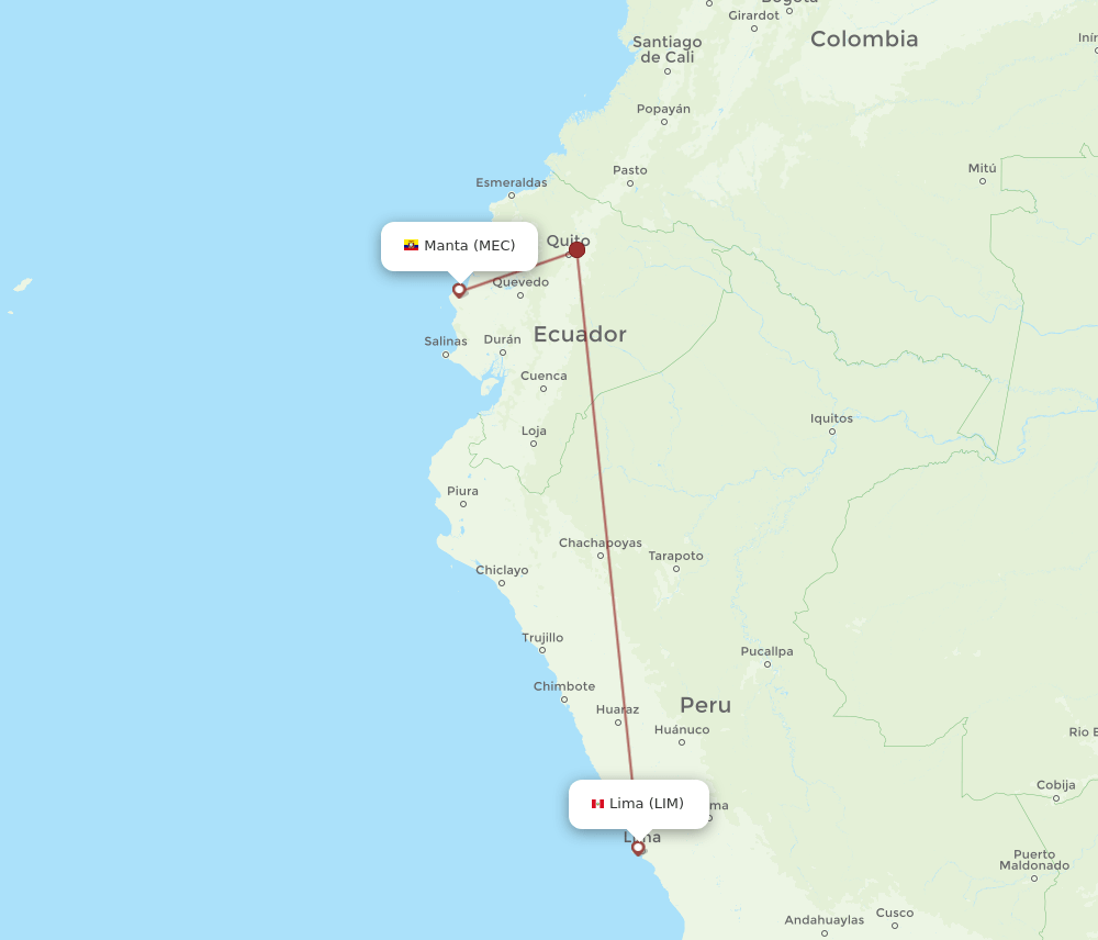 MEC-LIM flight routes