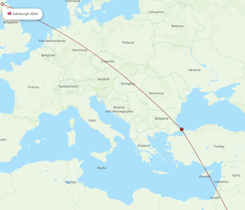 MED-EDI flight routes