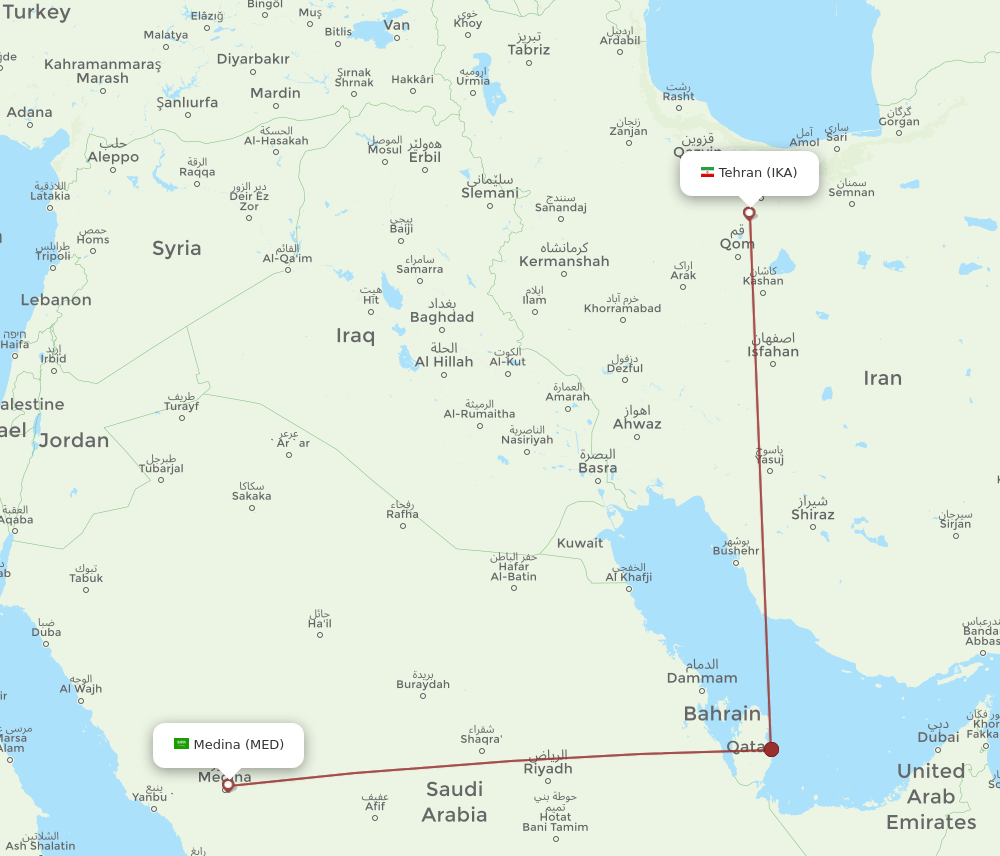 MED-IKA flight routes