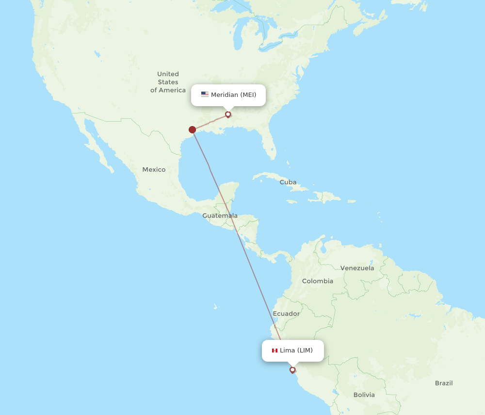 MEI-LIM flight routes