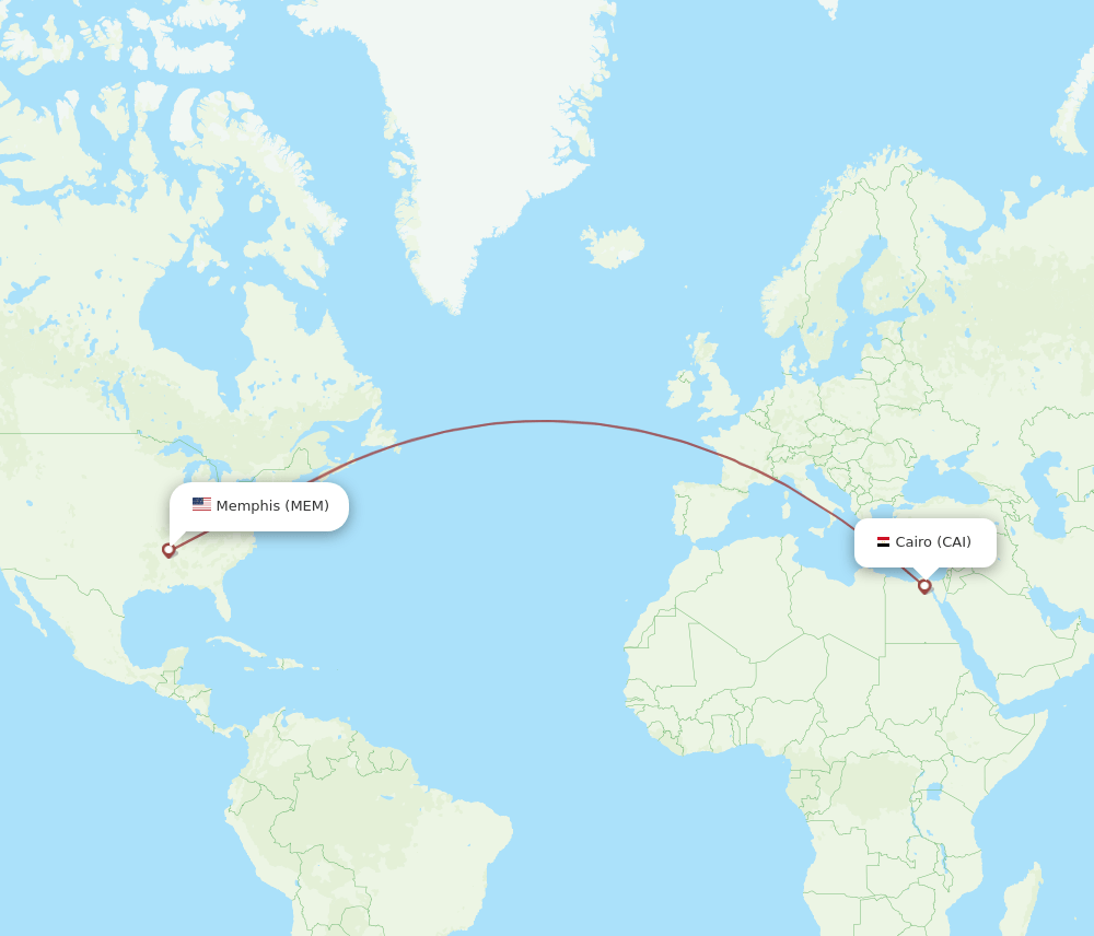 MEM-CAI flight routes
