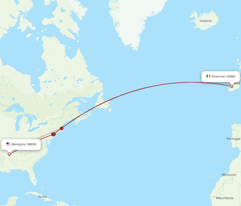 MEM-SNN flight routes