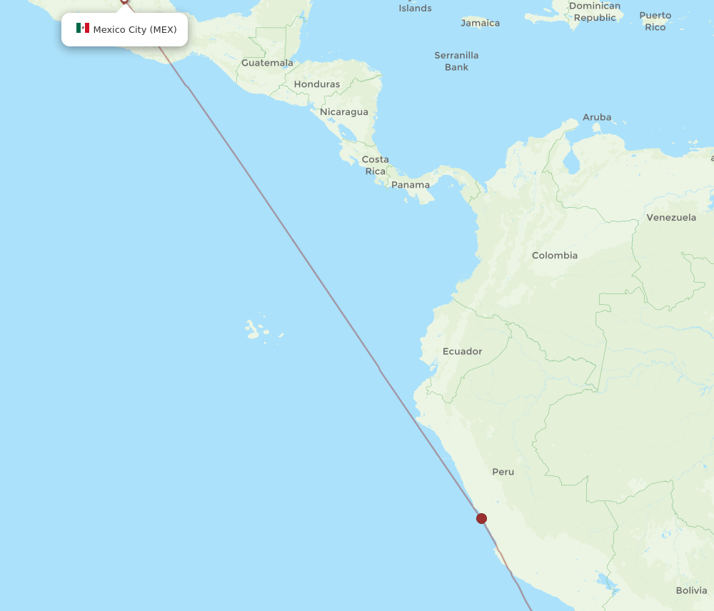 MEX-ANF flight routes