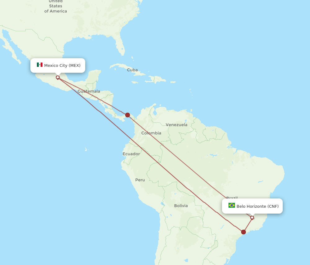 MEX-CNF flight routes
