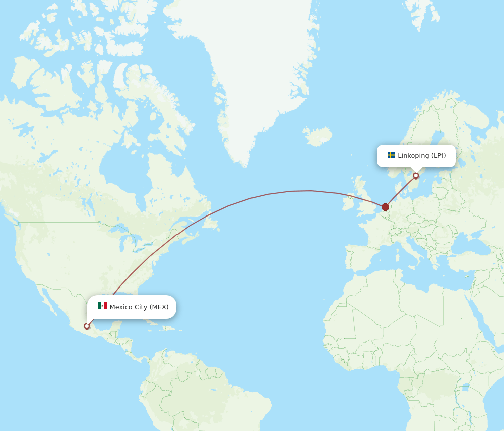 MEX-LPI flight routes